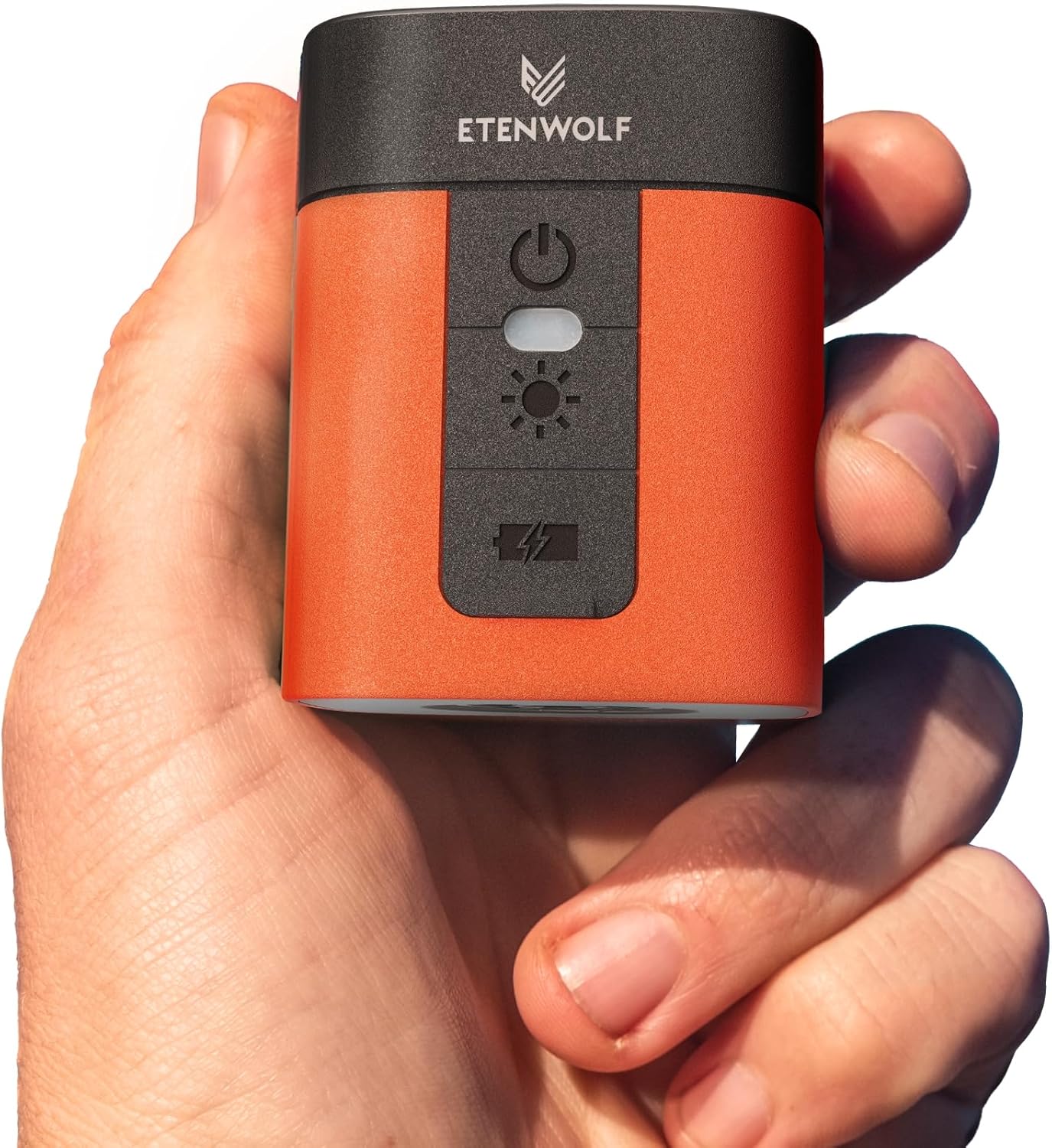 ETENWOLF AIR 3 mini electric air pump vivid orange camping light