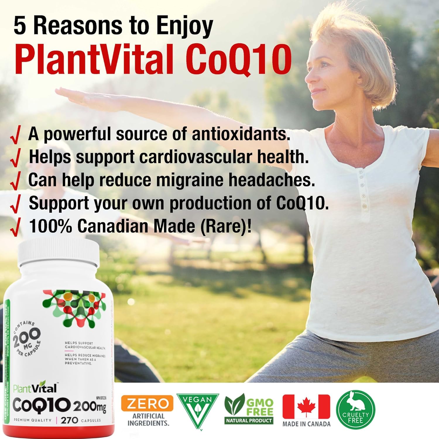 5 Key Benefits of PlantVital CoQ10