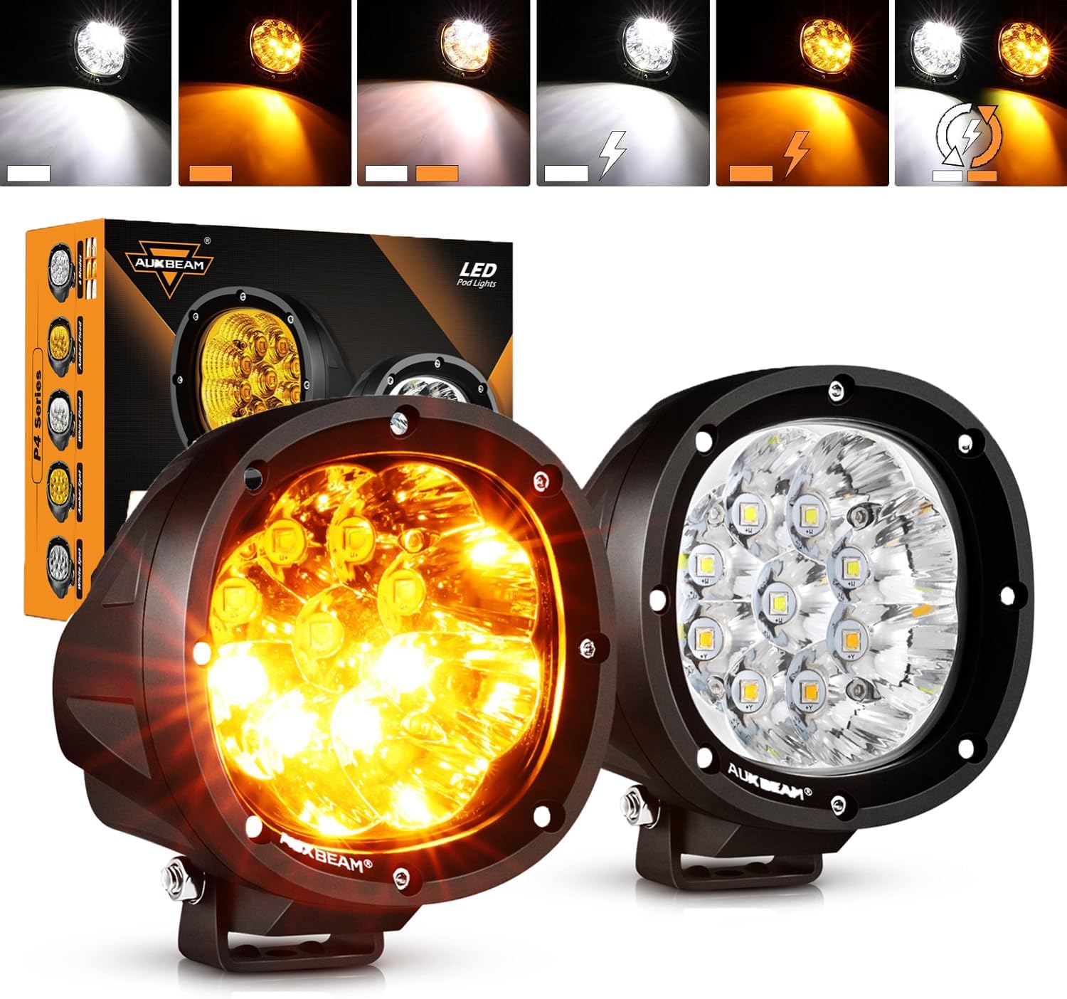 Auxbeam 4-Inch 90W LED Pods Review: The Ultimate 6-Mode Off-Road Lighting Upgrade