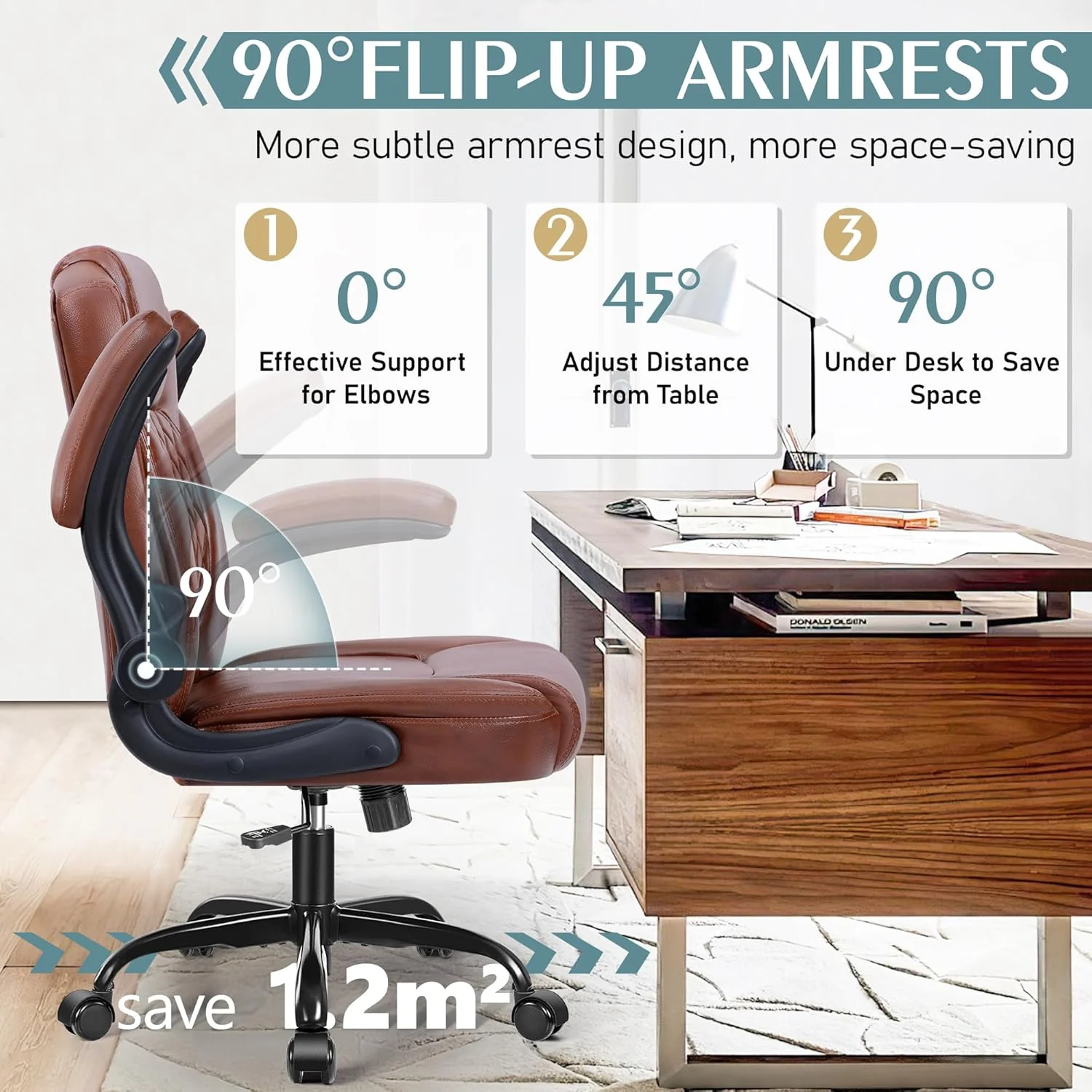 Brick Attic office chair — in-use home office setup