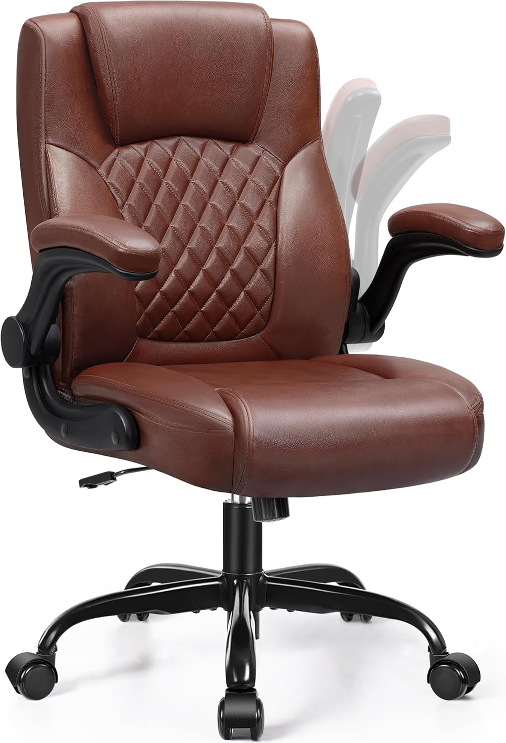 Brick Attic Office Chair Vintage Brown PU Leather