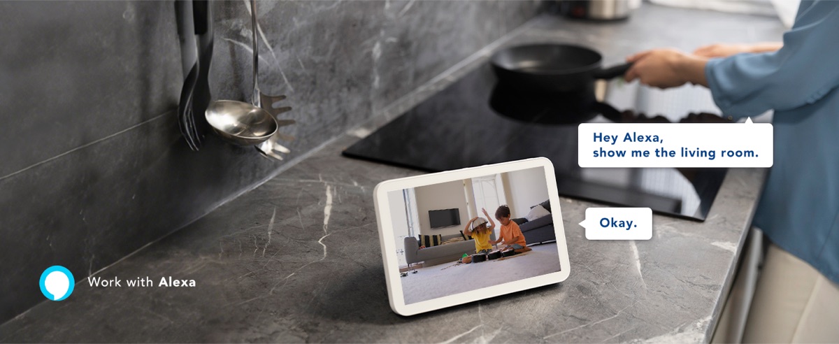 FAMVIVA 2-pack security camera with phone app and home scene