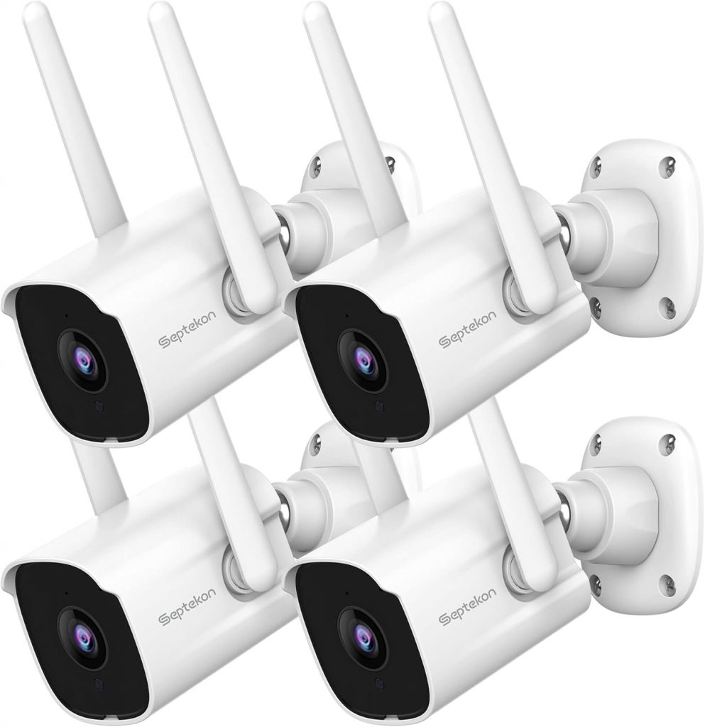 Septekon 2K Security Camera 4-Pack