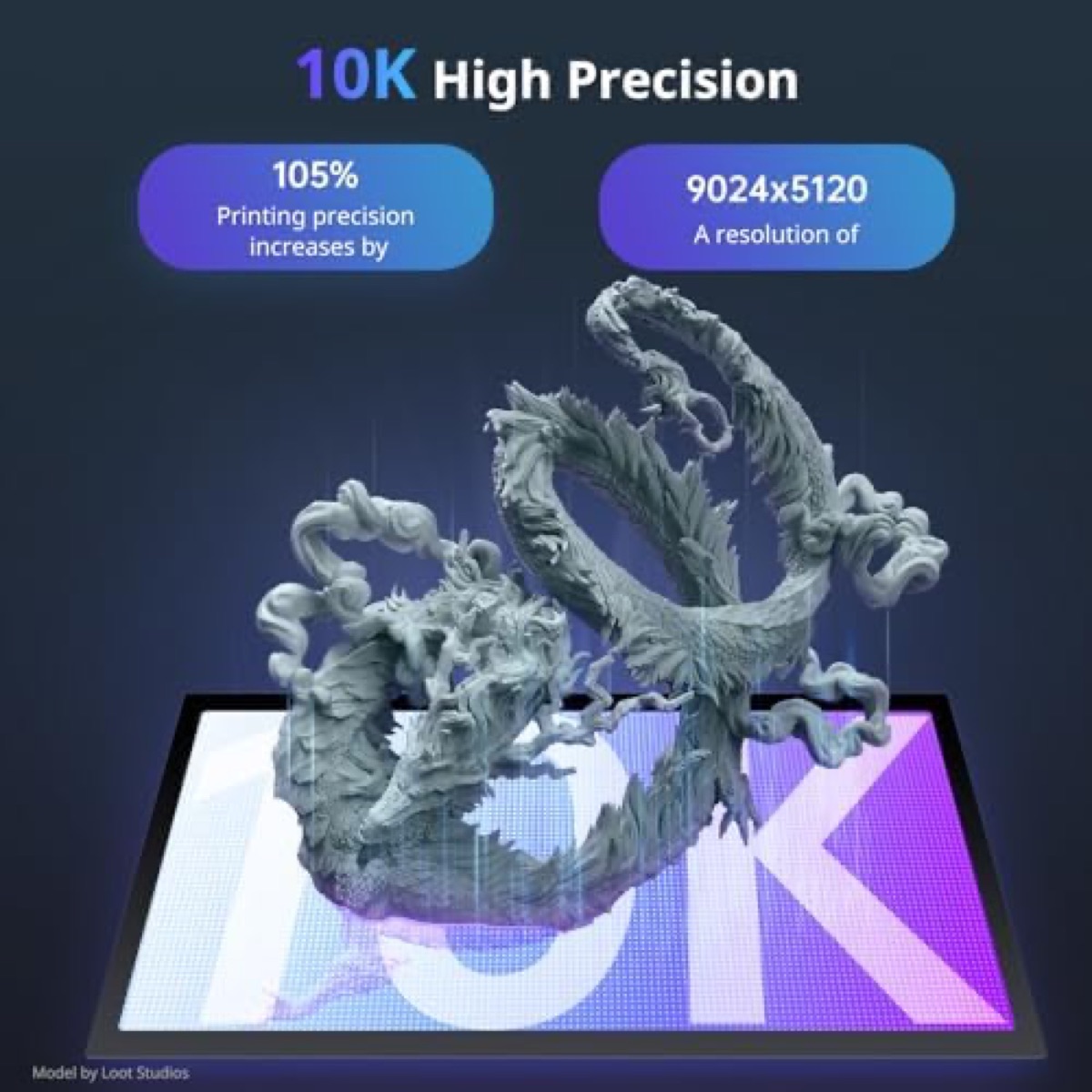ANYCUBIC Photon Mono 4 Ultra COB light source with Fresnel lens