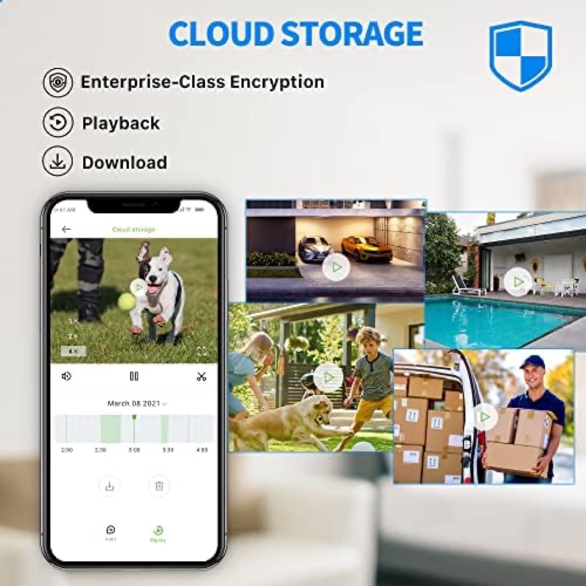 Septekon P30 2K security camera accessory kit and mounting hardware