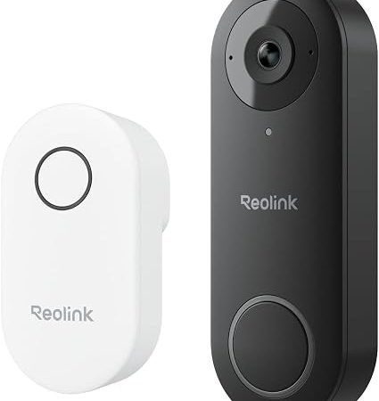 Reolink Video Doorbell WiFi 2K wired doorbell camera front product image