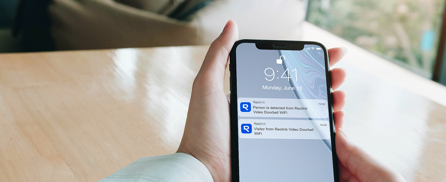 Reolink Video Doorbell WiFi motion and person detection alerts feature image
