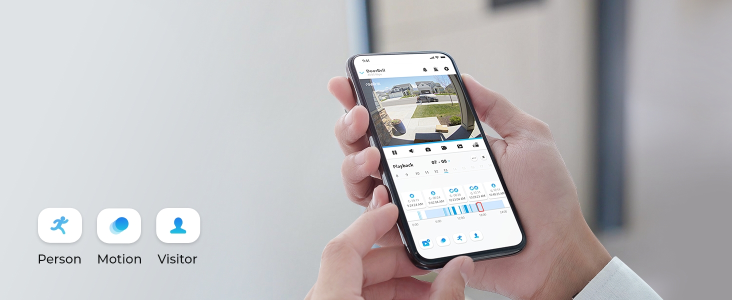 Reolink Video Doorbell WiFi smart playback feature image