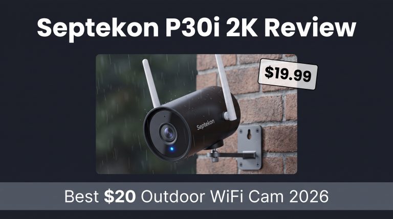 Septekon P30i 2K Security Camera Review 2026: Best $20 Outdoor WiFi Cam?